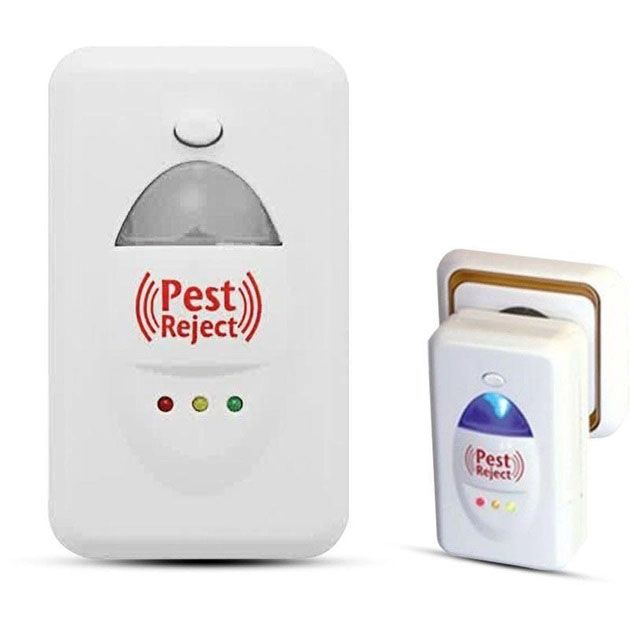 Ультразвуковой отпугиватель грызунов мышей крыс и тараканов Pest Reject HK02 от сети, смерть грызунам