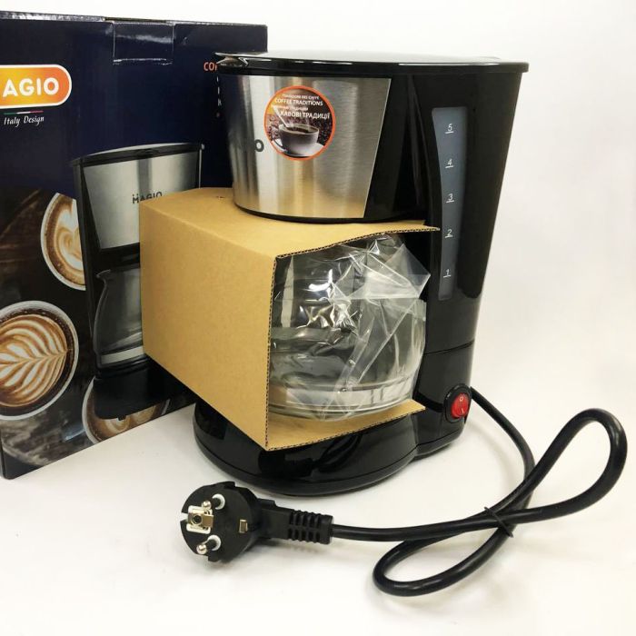 Капельная кофеварка MAGIO MG-964 650 Вт, Домашние кофеварки, Кофеварки электрические, Кофеварка для дома