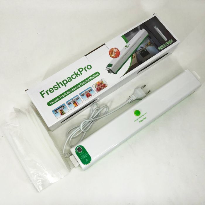 Вакууматор Freshpack Pro вакуумный упаковщик еды, бытовой. Цвет: зеленый