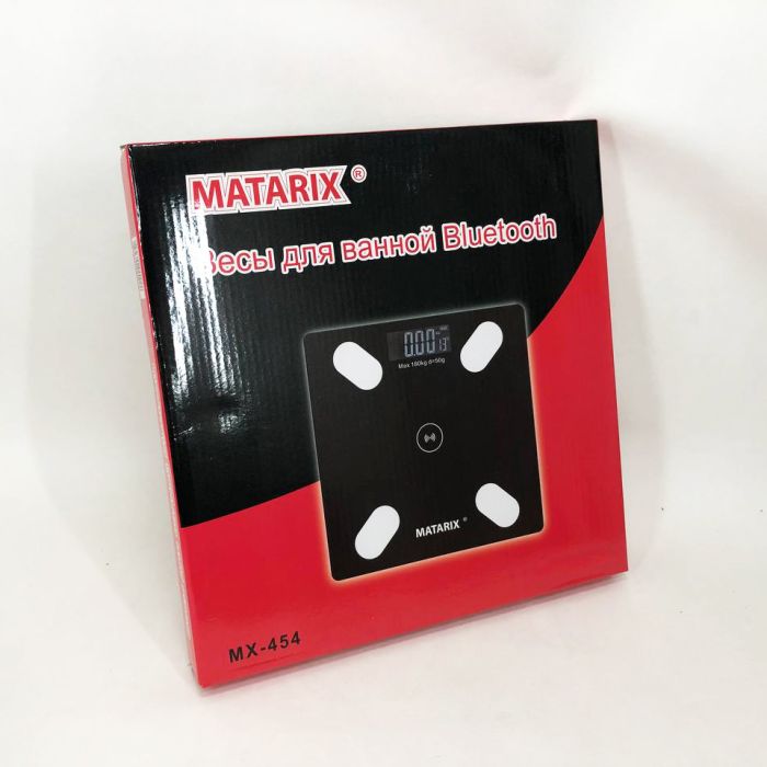 Напольные умные фитнес весы MATARIX MX-454 App Bluetooth Смарт весы с приложением, для взвешивания людей