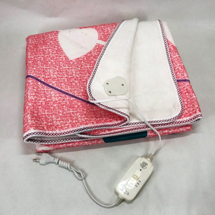 Электропростынь электрическая простынь с подогревом Electric Blanket 150х120см сердечка