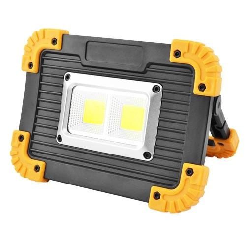Прожектор светодиодный Фонарь L812-20W-2COB 1W power bank, светодиодные переносные прожекторы