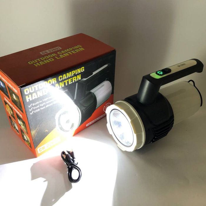Аккумуляторный фонарь - лампа CH-22031 водонепроницаемый (USB-Type C) с крючком, кемпинговый фонарь-лампа