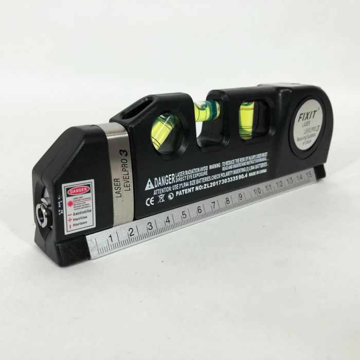 Лазерный уровень Laser Level Pro 3 со встроенной рулеткой, Высокоточный лазерный уровень
