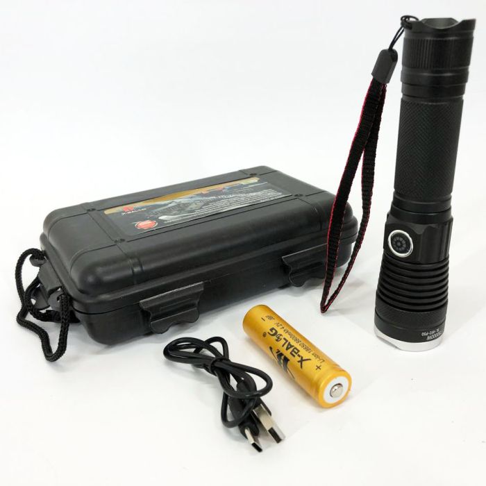 Тактический фонарь Police BL-A92-P50, сильный фонарик, светодиодный ручной аккумуляторный портативный