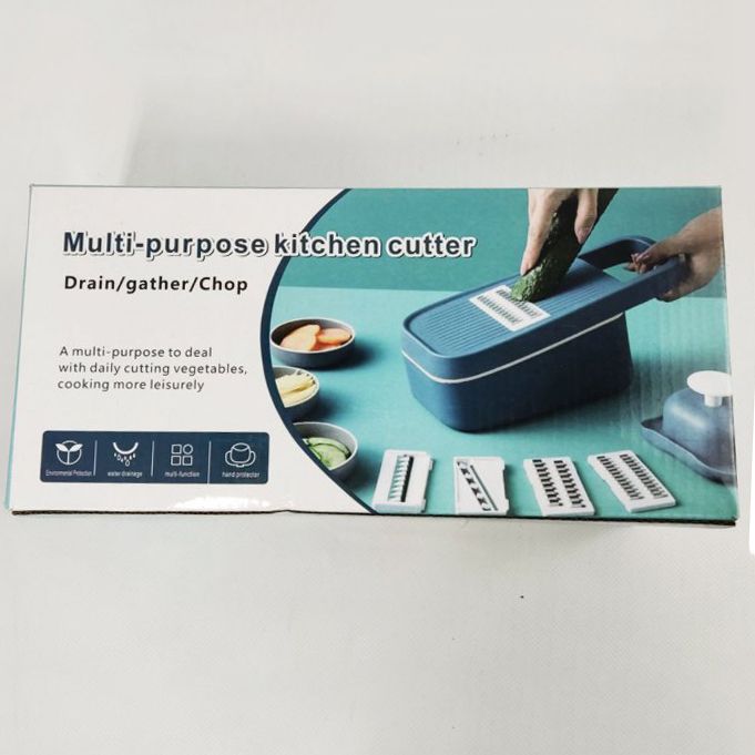 Терка с контейнером Multi-purpose kitchen cutter со сменными лезвиями и насадками