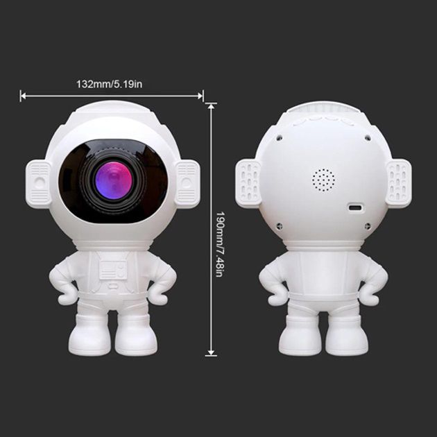 Звездный 3D проектор Astronaut, Лазерный проектор звездного неба космос Проектор звездного неба в комнату