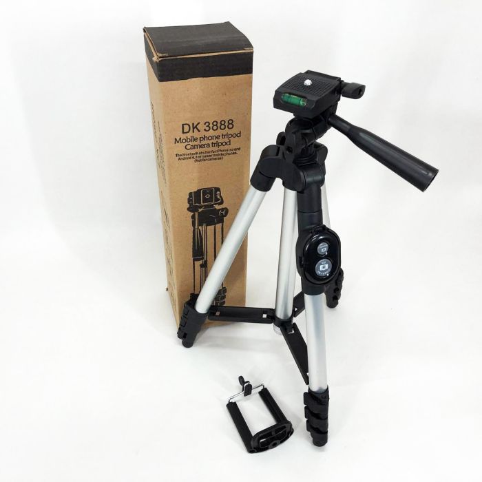 Трипод тренога штатив Tripod DK-3888 с пультом Bluetooth, тренога для фото, штатив маленький