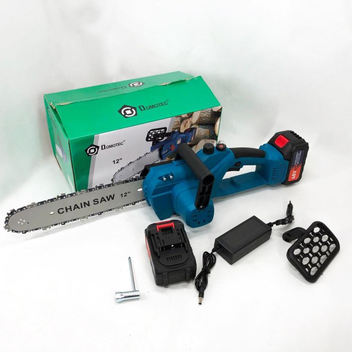 Аккумуляторная цепная пила Chain Saw 12'' (30см) DOMOTEC Цепная Пила на аккумуляторах для дома