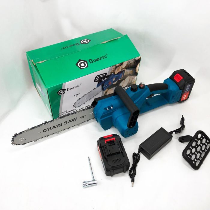 Аккумуляторная цепная пила Chain Saw 12'' (30см) DOMOTEC Цепная Пила на аккумуляторах для дома