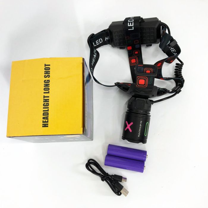 Фонарь налобный NIGHT VISION FLUORESCENCE CT012-P-TG, Фонарь аккумуляторный для рыбалки, Головной фонарик