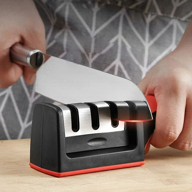 Профессиональная Ручная Точилка для ножей 3 уровня заточки Fast Sharpener RS-168