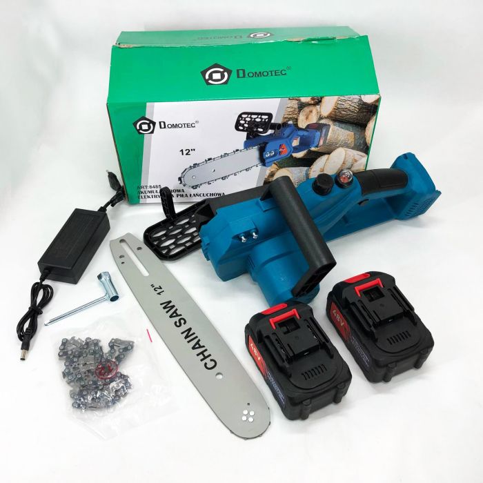 Аккумуляторная цепная пила Chain Saw 12'' (30см) DOMOTEC Цепная Пила на аккумуляторах для дома