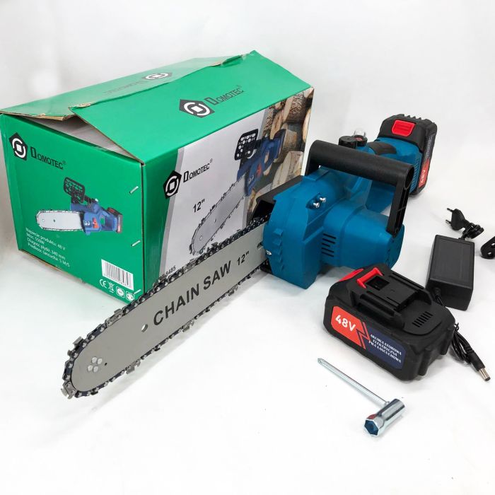 Аккумуляторная цепная пила Chain Saw 12'' (30см) DOMOTEC Цепная Пила на аккумуляторах для дома