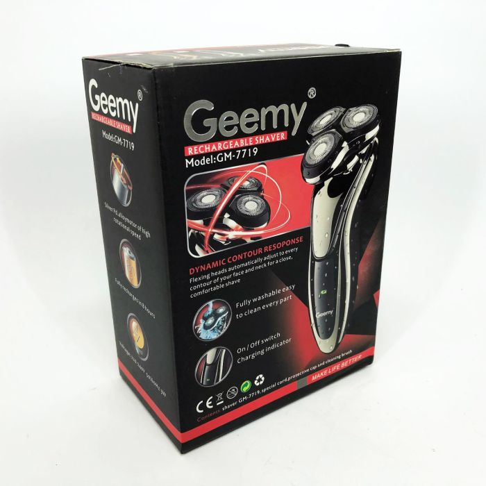 Электробритва Gemei GM-7719 Аккумуляторная Электрическая Бритва, Машинка для бритья триммер