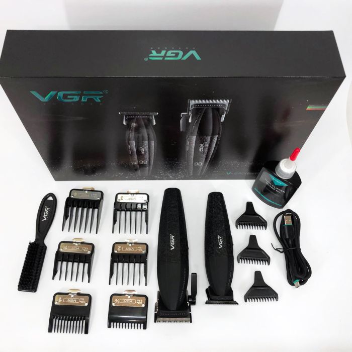 Профессиональный набор для стрижки волос VGR V-640 аккумуляторный Barber Combo PREMIUM