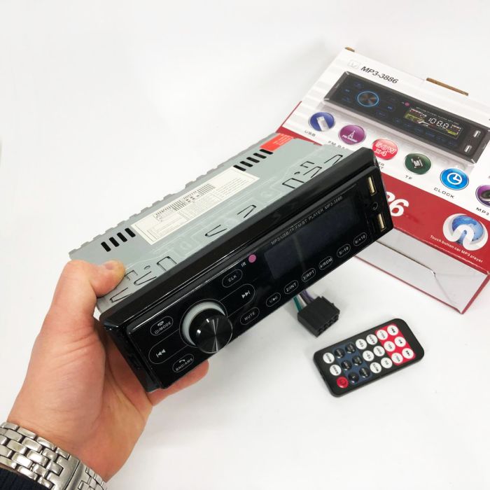 Автомагнитола с сенсорный дисплей MP3 3886 ISO 1DIN многофункциональная, Мультимедиа для автомобиля