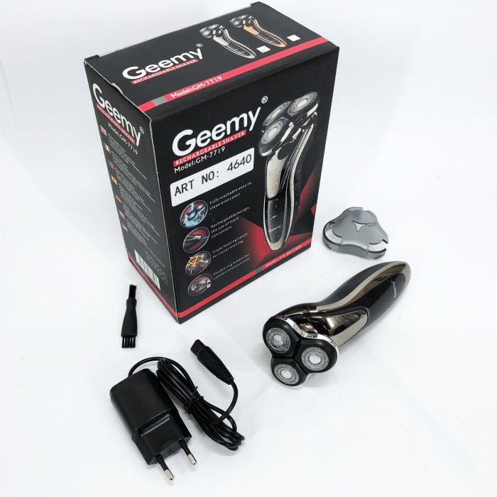 Электробритва Gemei GM-7719 Аккумуляторная Электрическая Бритва, Машинка для бритья триммер