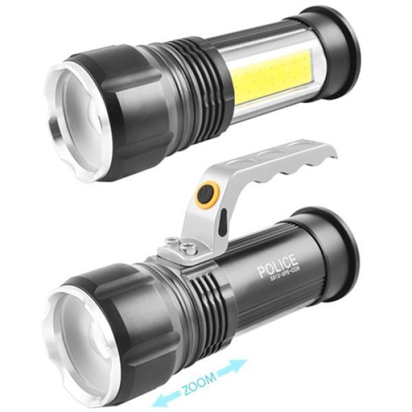 Профессиональный переносной фонарь-прожектор Bailong S912-XPE+COB(white+red) 2 режима работы