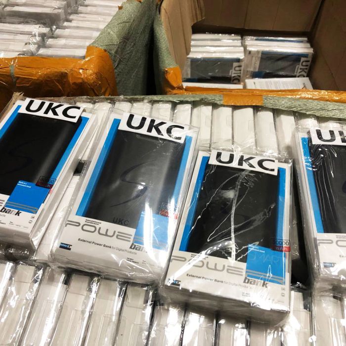 Портативная мобильная зарядка Power Bank 30000 mAh UKC, Внешний аккумулятор, Зарядка power bank. Цвет: черный