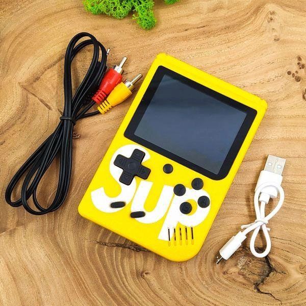Игровая приставка консоль Sup Game Box 500 игр, игровые приставки к телевизору. Цвет: желтый