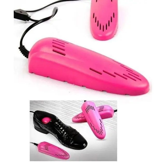 Электрическая сушилка для обуви SHOES DRYER, 220V / Электросушилка для сушки обуви. Цвет: розовый