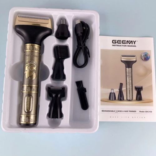 Мужской набор Geemy GM-3158, Триммер беспроводной, Машинка мужская для бритья, Бритва триммер для бороды