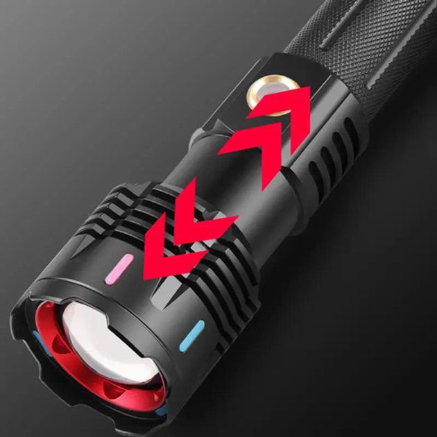 Фонарь X-BALOG FLUORESCENCE G25 PM30-TG, Сверхмощный фонарик, Яркий фонарик, Качественный фонарик