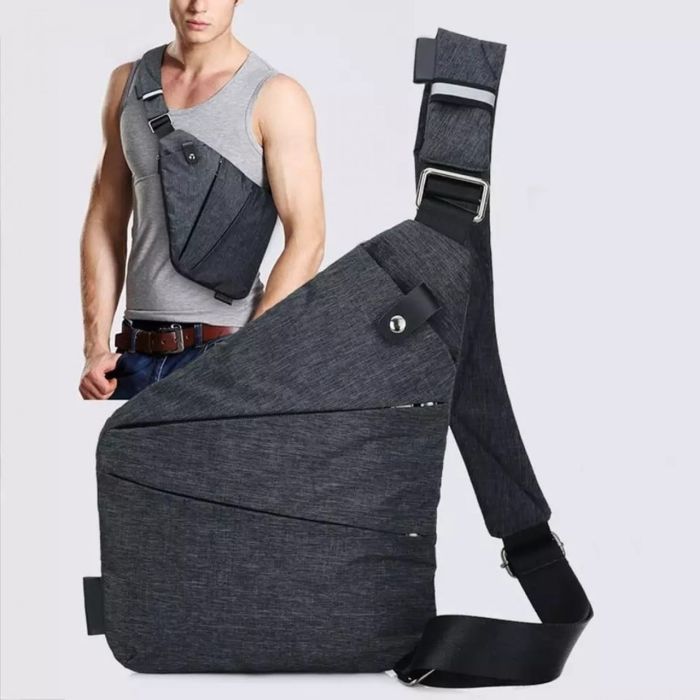 Сумка тактическая Cross Body мессенджер из ткани, сумка тактическая наплечная. Цвет: черный