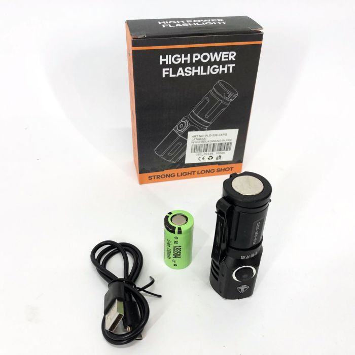 Карманный фонарик PLD-536-3XPG, мощный аккумуляторный лед фонарик, фонарик тактический ручной