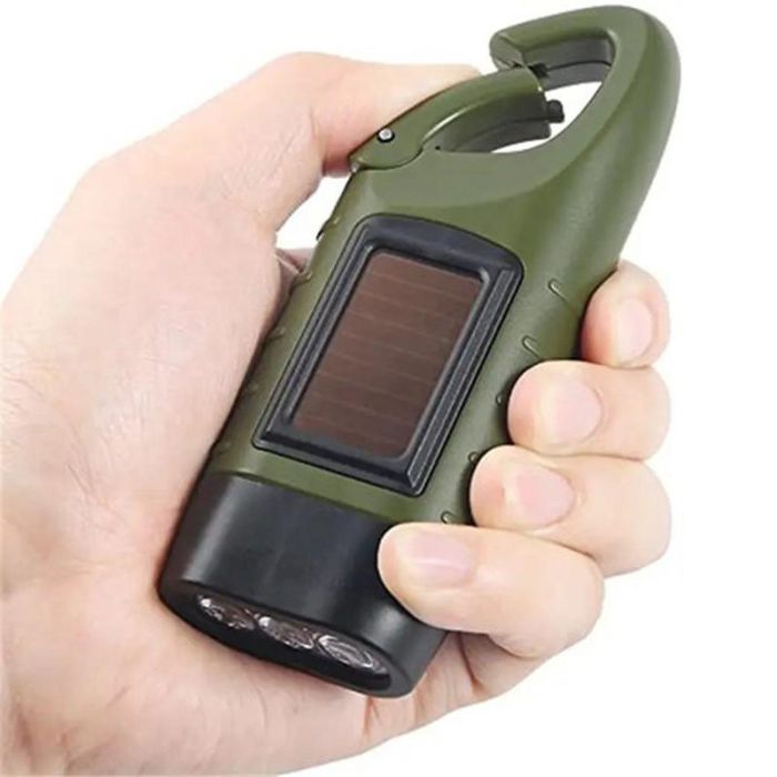 Фонарь для кемпинга LS-015-3х0.5W, встроенный аккумулятор, солнечная батарея, ручная зарядка