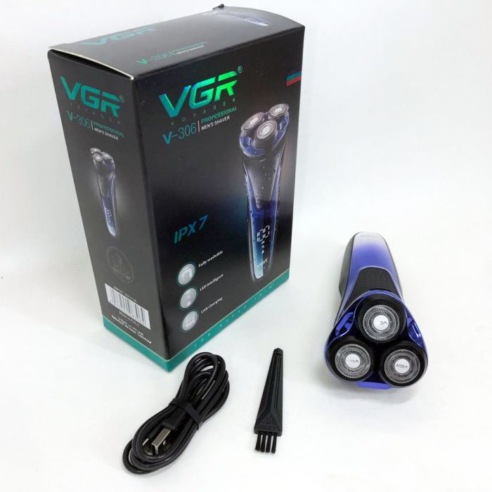 Электробритва VGR V-306 аккумуляторная бритва для стрижки волос, машинка для стрижки бороды