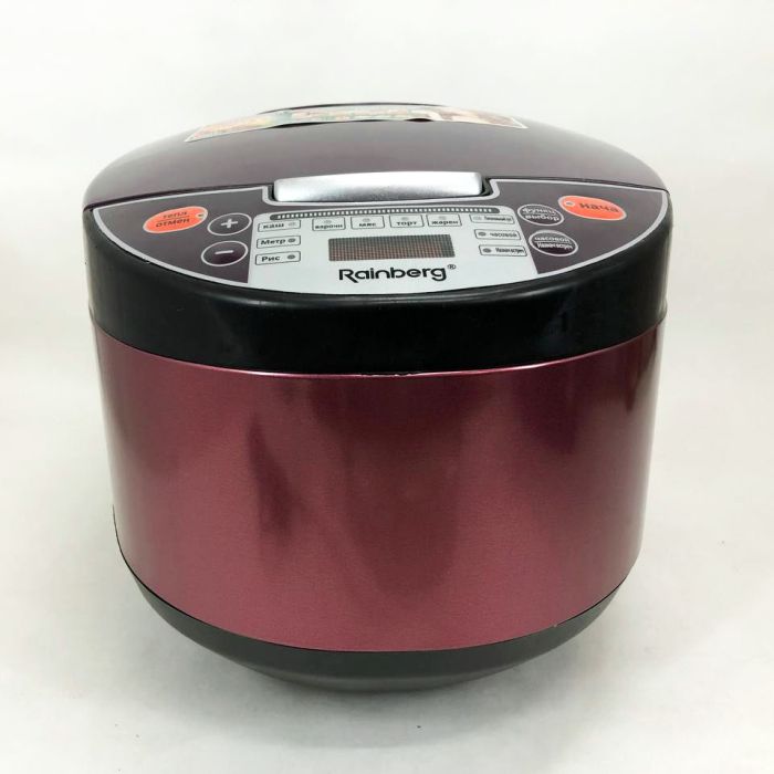 Мультиварка Rainberg RB-6207 С Фритюрницей, 12 Программ, скороварка пароварка мультиварка. Цвет: коричневый