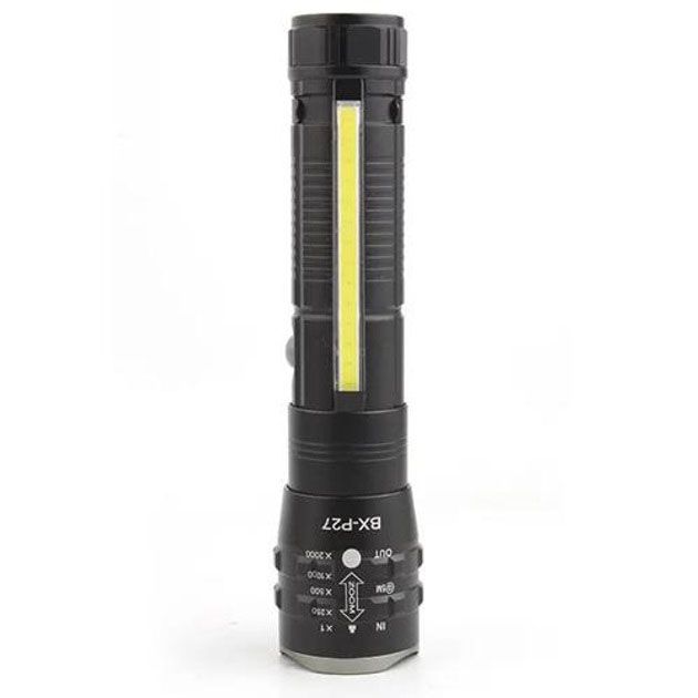 Карманный фонарик PLD-P27 White Laser LED PM10-TG+COB, Сверхмощный фонарик, Подствольный фонарик
