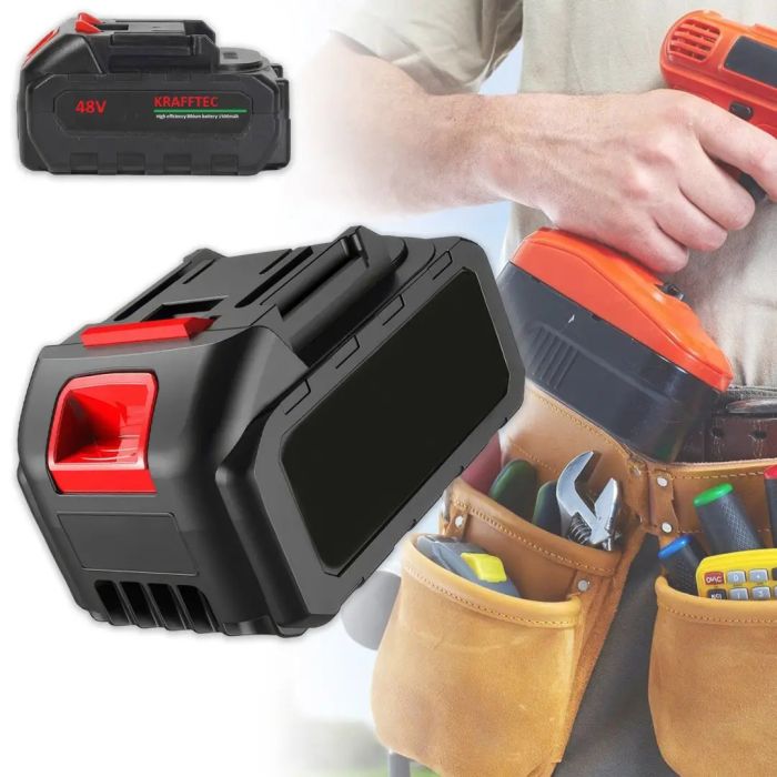Литий-ионный аккумулятор KRAFFTEC 48V 1500mAh для электроинструментов, Акб для шуруповерта