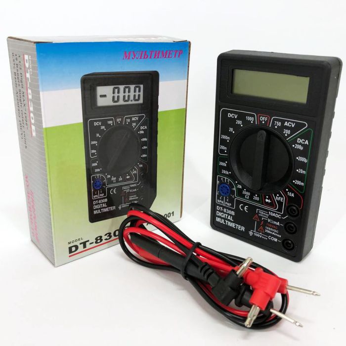 Цифровой мультиметр тестер Digital DT-830B, тестер для измерения напряжения, качественный мультиметр