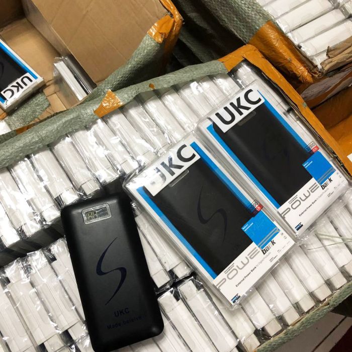 Портативная мобильная зарядка Power Bank 30000 mAh UKC, Внешний аккумулятор, Зарядка power bank. Цвет: черный