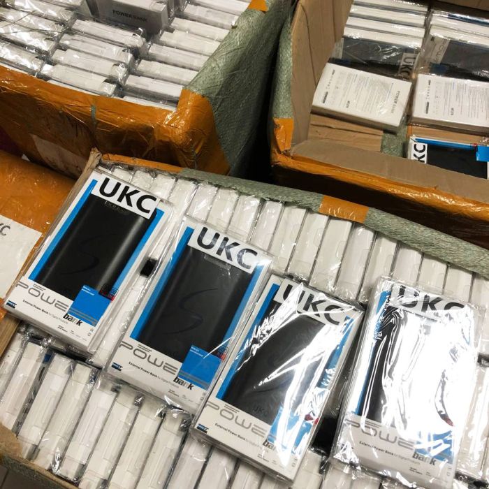 Портативная мобильная зарядка Power Bank 30000 mAh UKC, Внешний аккумулятор, Зарядка power bank. Цвет: черный