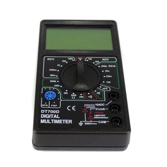 Цифровой мультиметр Digital Tech DT700D большой дисплей (со звуком), мультиметр с защитой