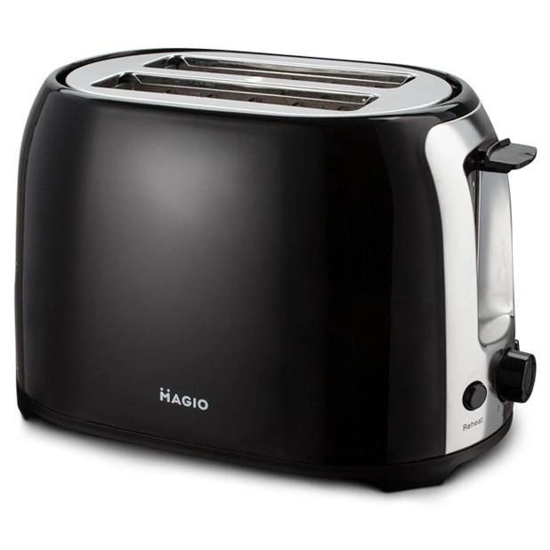Тостер MAGIO MG-272B 750 Вт, тостер кухонный, тостеры для дома, тостерница, сэндвич-тостеры. Цвет: черный