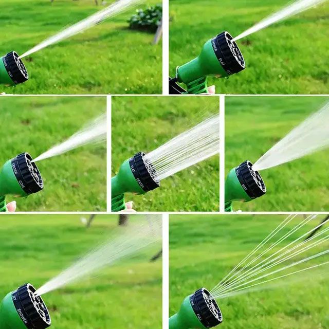 Шланг садовый Magic Hose 30.0м с РАСПЫЛИТЕЛЕМ (6 режимов). Цвет: зеленый