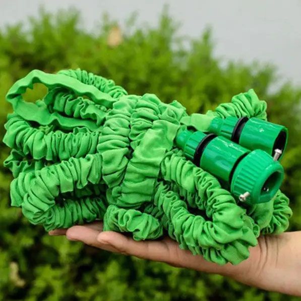 Шланг садовый Magic Hose 30.0м с РАСПЫЛИТЕЛЕМ (6 режимов). Цвет: зеленый