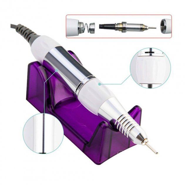 Фрезер для маникюра и педикюра Drill Pro Nail Drill, 30000 об/мин, фрезер для ногтей. Цвет: белый
