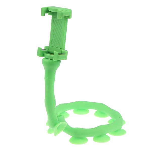 Гибкий держатель для телефона с присосками универсальный Cute Worm Lazy Holder. Цвет: зеленый