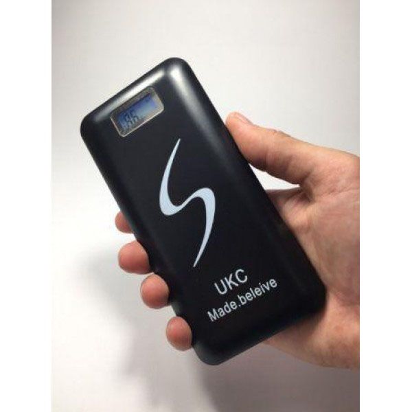 Портативная мобильная зарядка Power Bank 30000 mAh UKC, Внешний аккумулятор, Зарядка power bank. Цвет: черный