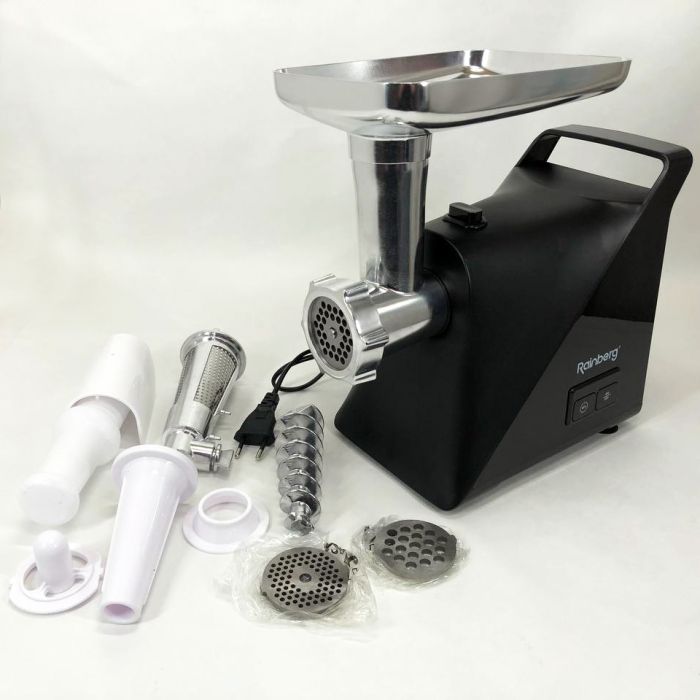 Мясорубка Rainberg RB-679 3000W с соковыжималкой, электромясорубка для дома, электромясорубка с реверсом