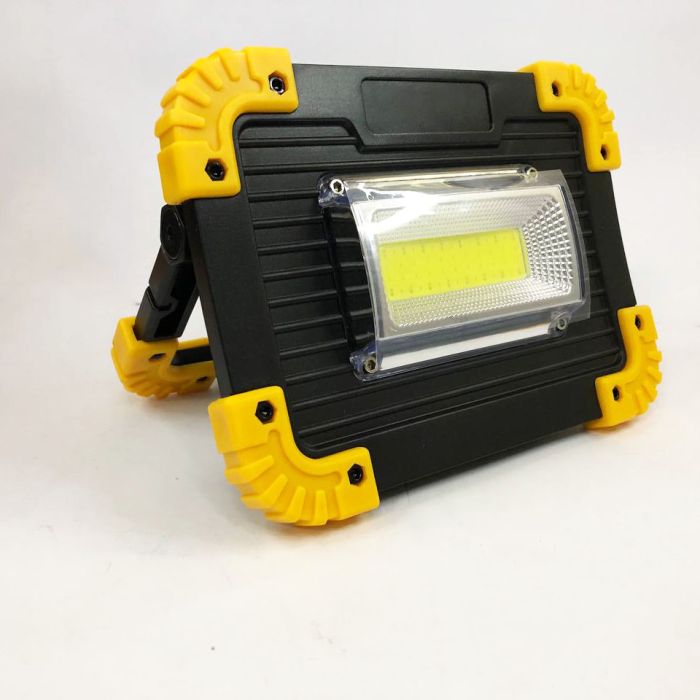 Светодиодный фонарь LED прожектор зу USB L811-20W-COB-1W с Power Bank, лампа-прожектор, ручной прожектор