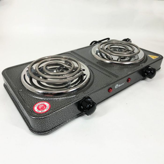 Электроплита настольная Domotec MS-5802, плита двухкомфорочная электроплита кухонна бытовая электрическая