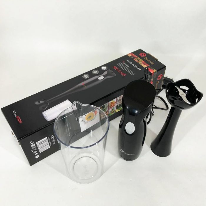 Блендер DOMOTEC MS-5105 400 Вт со стаканом, красивый погружной блендер для дома, электрический блендер