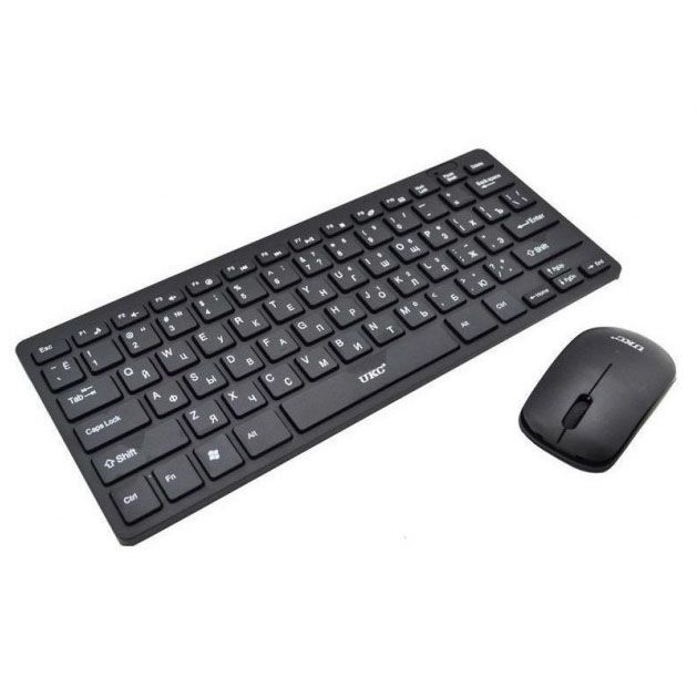 Беспроводная клавиатура IOS с мышкой Keyboard Wireless 901. Цвет: черный